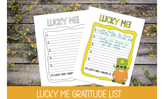 St. Patrick's Day Writing – Lucky Me Gratitude List