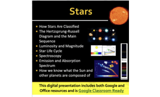 Stars - Classification and Spectroscopy - Google Slides and PowerPoint