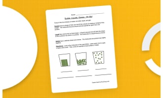 States of Matter – Solid, Liquid, Gas Worksheet