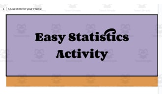 Statistics: Calculating Results