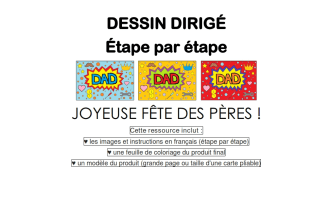 Step-By-Step Art: Happy Father's Day ( French Version )
