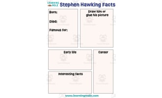 Stephen Hawking Facts Activity