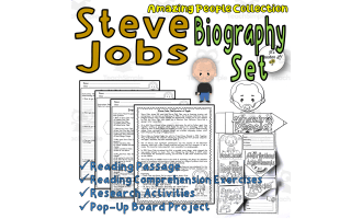 Steve Jobs Biography Set | Integrated Study | Sub Plan