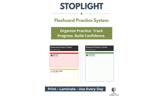 Stoplight Flashcard Practice System | Student Progress Tracker Daily P