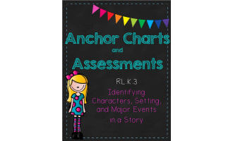 Story Elements Anchor Charts + Assessments