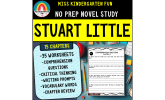 Stuart Little Novel Study Unit - Comprehension Questions, Vocabulary