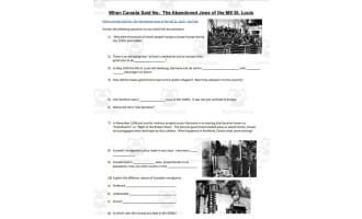 Study of When Canada Said No: The Abandoned Jews of the MS St. Louis Documentary