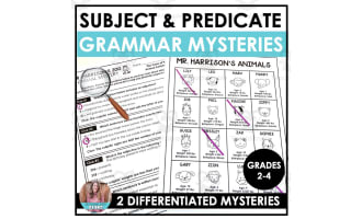 Subject and Predicate Animal Mysteries Activity