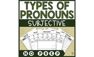 Subjective Pronouns - Dinosaur Directed Drawing