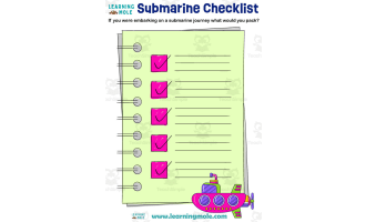 Submarine Checklist Activity