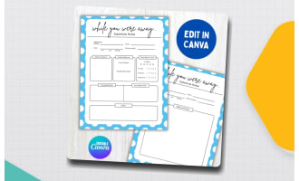 Substitute Teacher notes Report Forms Editable While you Were Out