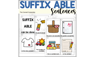 Suffix Able Sentence Reading Rings