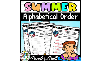 Summer Alphabetical Order Activity + Answers