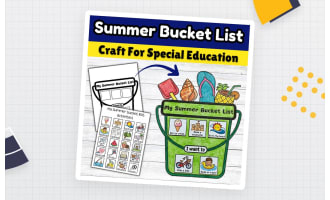 Summer Bucket List Craft End Of Year SPED & Autism Activities Project