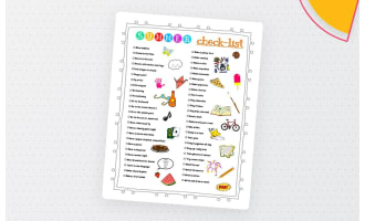 Summer Checklist for Kid's Bucket List