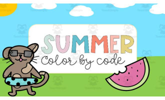 Summer Color by Code Music Activity