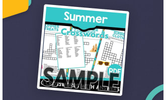 Summer Crossword: 1 Page Sample (PDF)