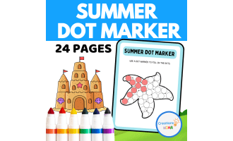 Summer Dot Marker Worksheets.