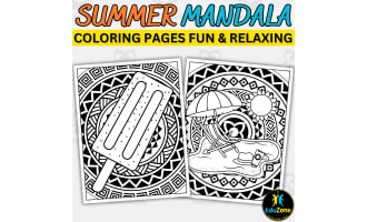 Summer Mandala Coloring Pages: Relaxing & Printable - Summer Fun.
