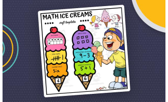 Summer Math Fun: Ice Cream Craft - Numbers 1-20