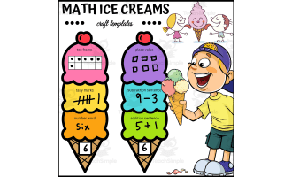Summer Math Fun: Ice Cream Craft - Numbers 1-20