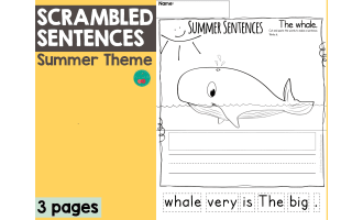Summer Scrambled Sentences
