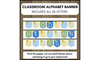 Sunflower ABC's Banner (All 26 letters)