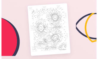 Sunflower Extreme Difficulty Dot-to-Dot / Connect the Dots PDF