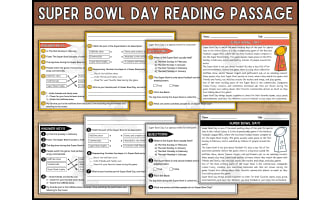 Super Bowl Day Reading Comprehension Passage & Questions