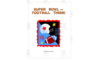 Super Bowl or Football Theme Preschool Activity Pack