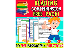 SUPER FREE PACK | 10 PASSAGES OF READING AND COMPREHENSION | BILINGUAL
