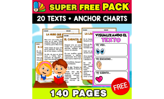 SUPER FREE PACK 20 TEXTS | SPANISH + ANCHOR CHARTS