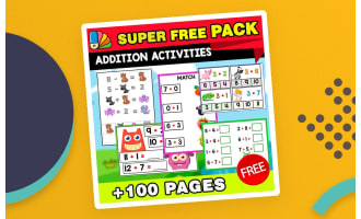 Addition Activities Pack – 100+ Printable Practice Pages