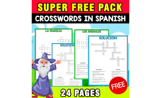 SUPER FREE PACK | Crosswords in Spanish