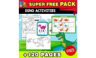 SUPER FREE PACK | Dino Activities | 135 PAGES