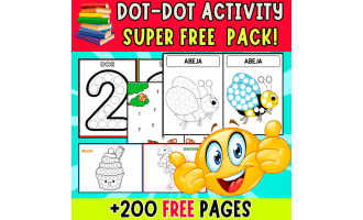 SUPER FREE PACK | DOT-DOT ACTIVITIES | +200 PAGES