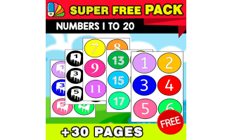 SUPER FREE PACK | Numbers 1 to 20 | CUT ACTIVITY