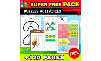 SUPER FREE PACK | Puzzles Activities | 150 PAGES