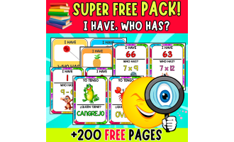 SUPER MEGA PACK | I HAVE, WHO HAS? | +200 PAGES