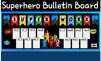 Superhero Bulletin Board