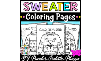 Sweater Coloring Pages - Set 1
