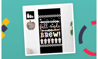 Swiftie Fall Bulletin Board Kit, Door Decoration, or Poster