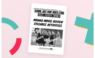 Syllable Activities: Moana Movie | Passage with Questions