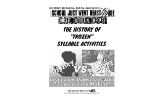 Syllable Activities: The History of "Frozen" | Passage with Questions