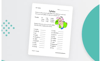 Syllables Worksheet