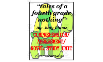 Tales of A Fourth Grade Nothing Novel Study Unit