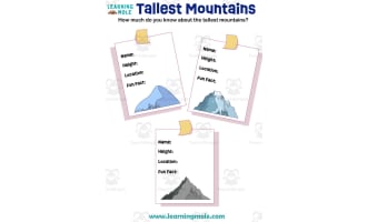 Tallest Mountains Activity