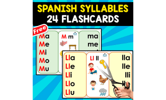 TARJETA DE SILABAS EN ESPAÑOL | FREE RESOURCE
