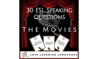 Task Cards: Movies Vocabulary - ESL Speaking Questions