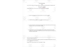 Tax Multiplier Practice